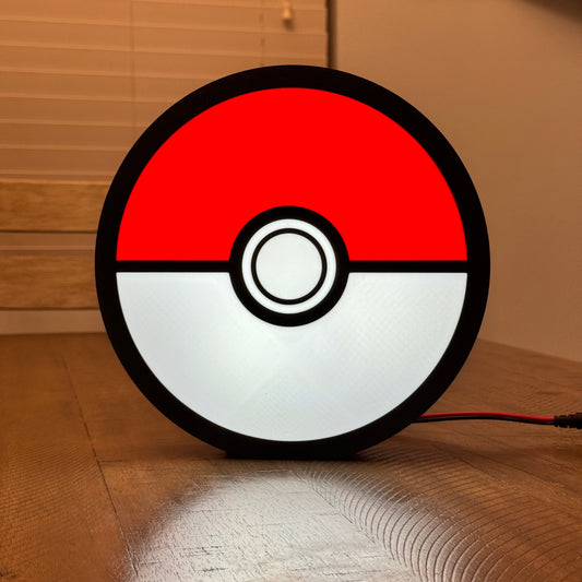 Poke Ball Light Box STL