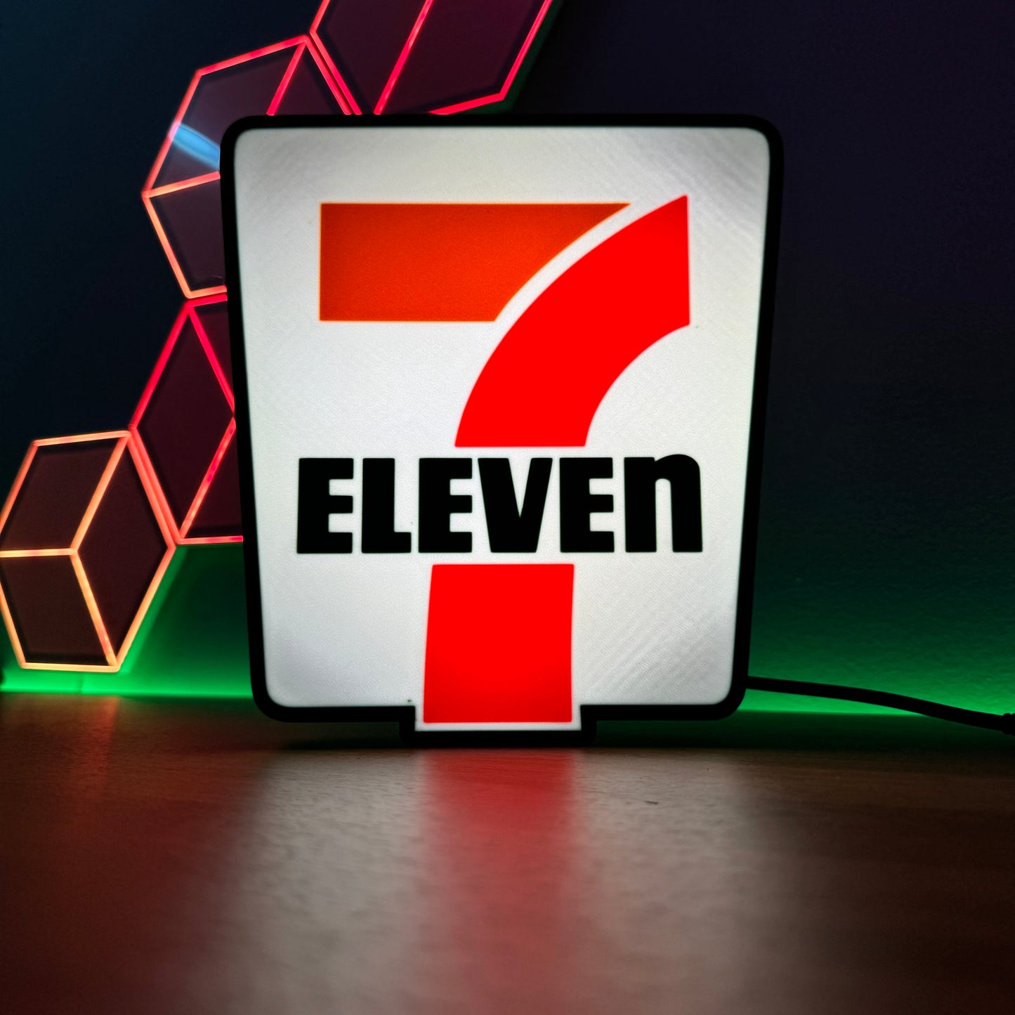 711 Logo Light Box STL