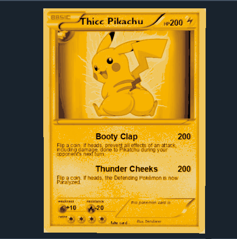 Thicc Pika Card STL